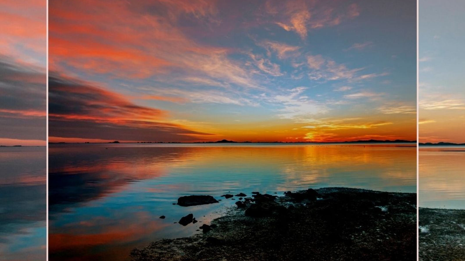 Pink Blue Powerful Sunrise Over the Sea Quote Instagram Post (1)